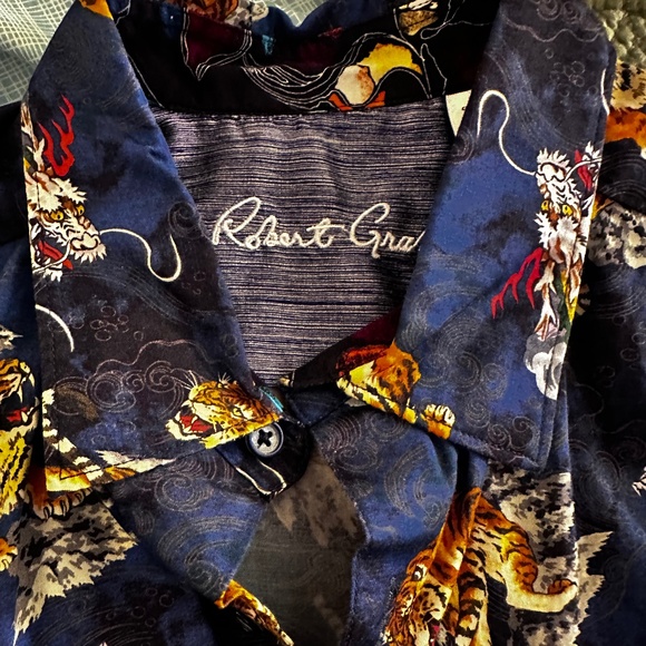 Tiger/ dragon  night out/dress shirt - Picture 1 of 9